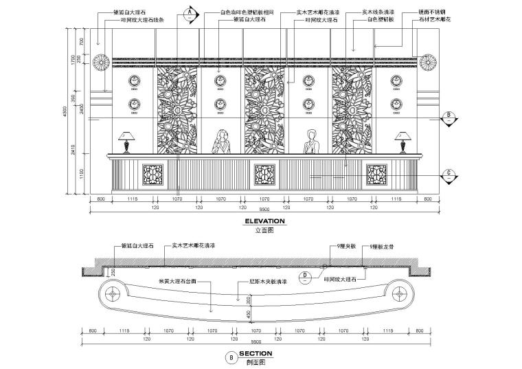 公司辦公室前臺裝修設(shè)計(jì)圖